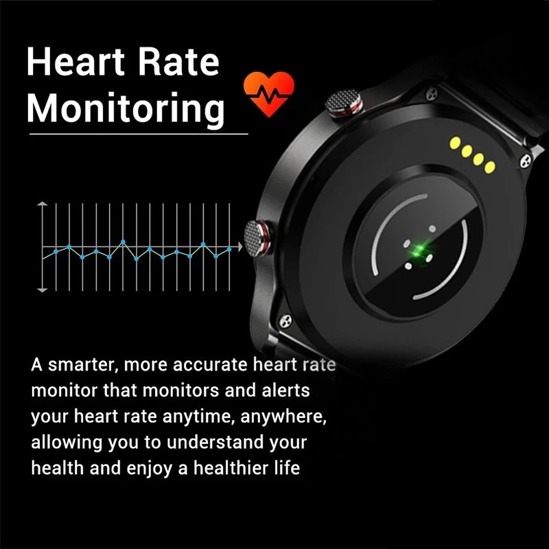 luxury mens smartwatch men sports watch full screen touch bluetooth call heart rate monitoring ip67 waterproof for reloj mujer free global shipping