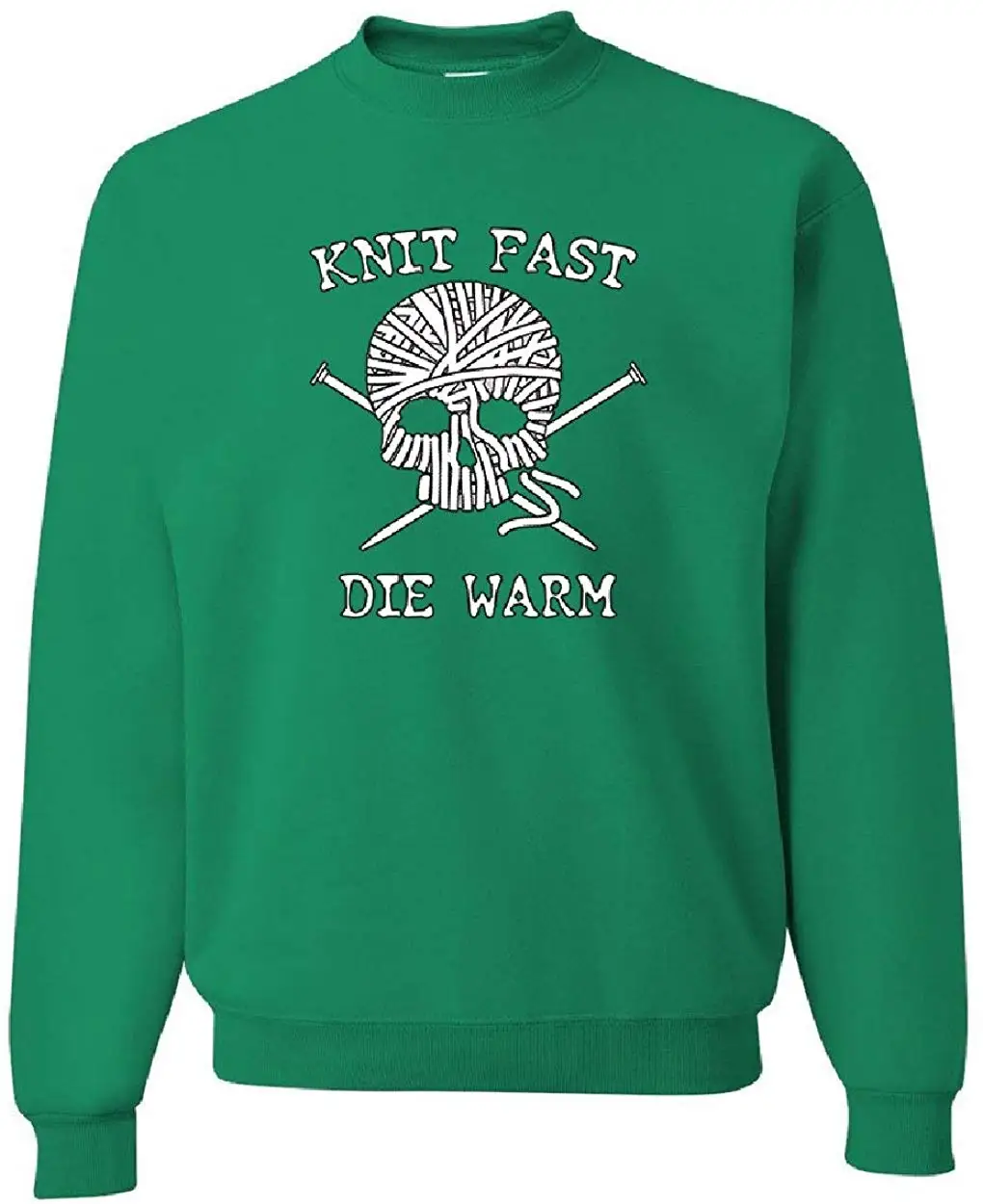 Вязаный теплый свитер смешная пряжа Череп спицы унисекс для мужчин и женщин