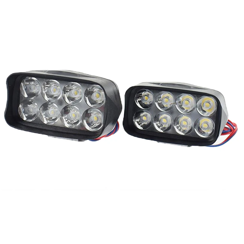 

1Pc Motorcycle Car Super Bright 8 LED Light Headlight Spotlights Headlamp High Quality