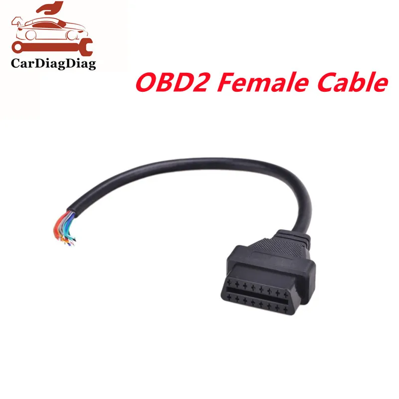 

Durable OBD2 16Pin Connector Female/male Opening OBD Cable OBDII OBD ODB2 16 Pin OBD 2 Adaptor 30CM Length