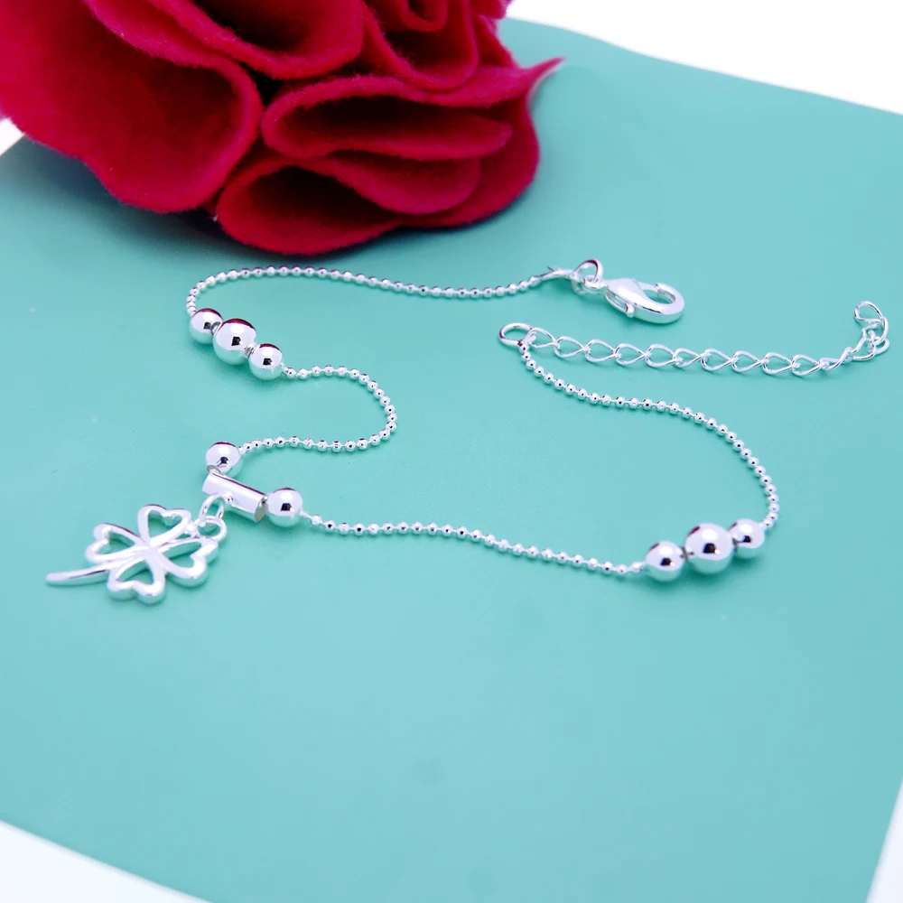 Браслеты на ногу женские из серебра 100% пробы с колокольчиком | Украшения и