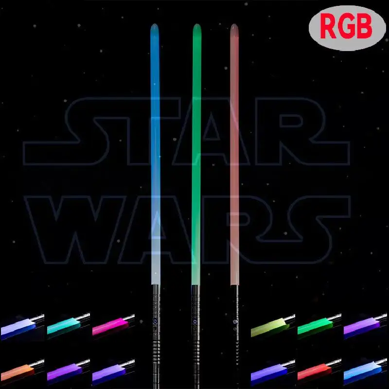 

Star Wars Sword 11 Changing Color Lightsaber Rgb Light Saber Force Fx Lighting Color Sound Foc Lockup Metal Handle