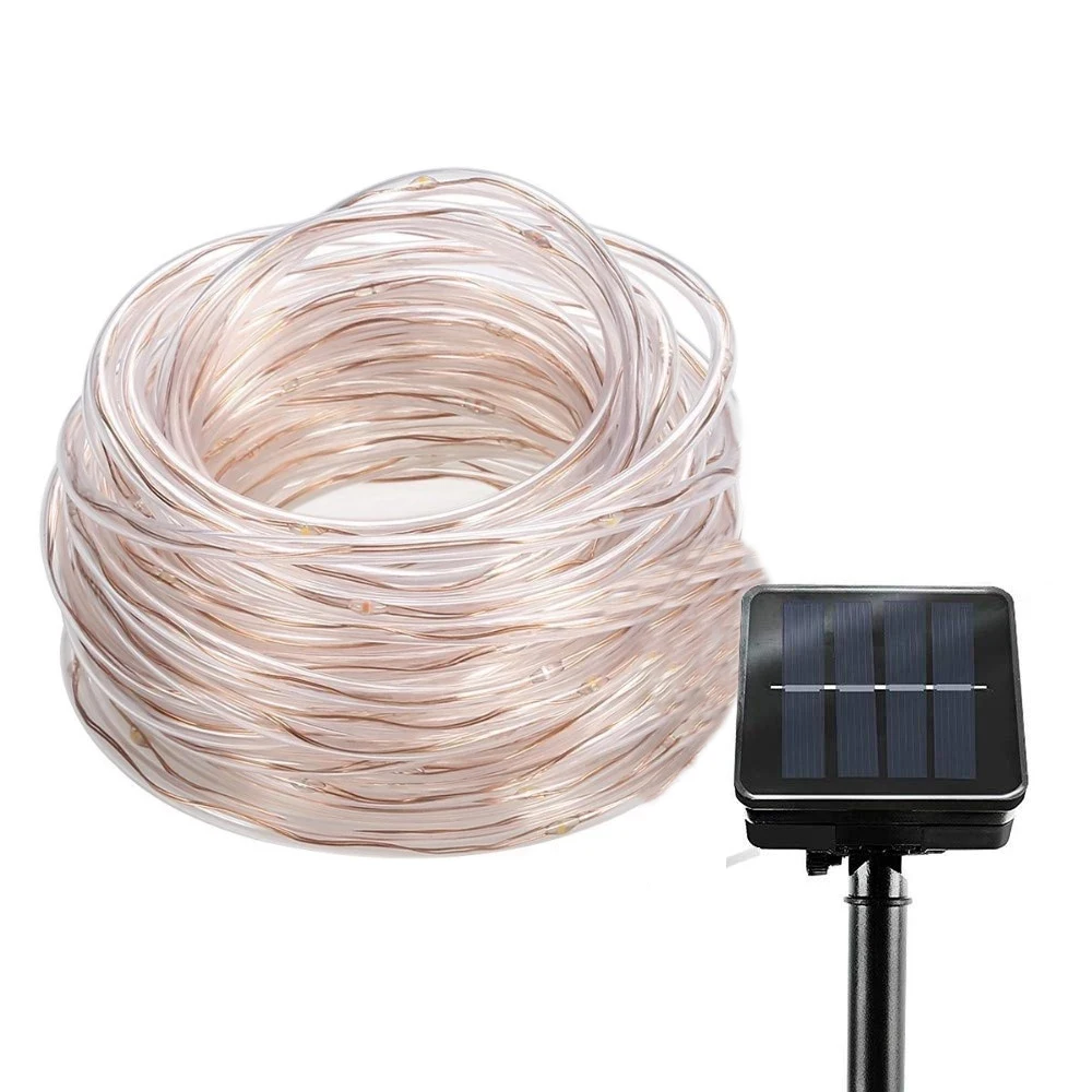 

7/12M Solar/Battery Led String Light Waterproof Outdoor RGB Rope Tube Luzes De Natal Garden Fence Landscape Garland Xmas Decor