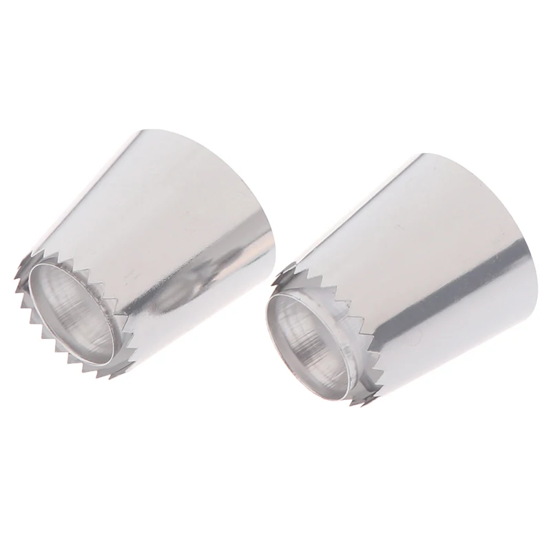 

2Pcs Large tube Stainlessl Steel Pastry Russian Tip Nozzles Icing Piping Cupcake Icing Piping Nozzles Baking Cake Tools