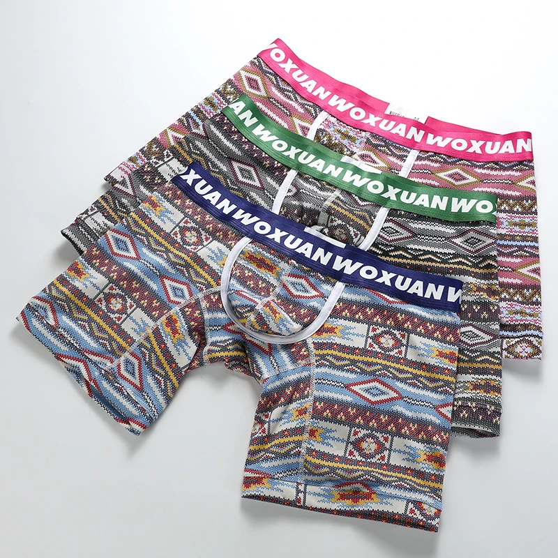 

Трусы-боксеры мужские из натурального хлопка, 5 шт./лот