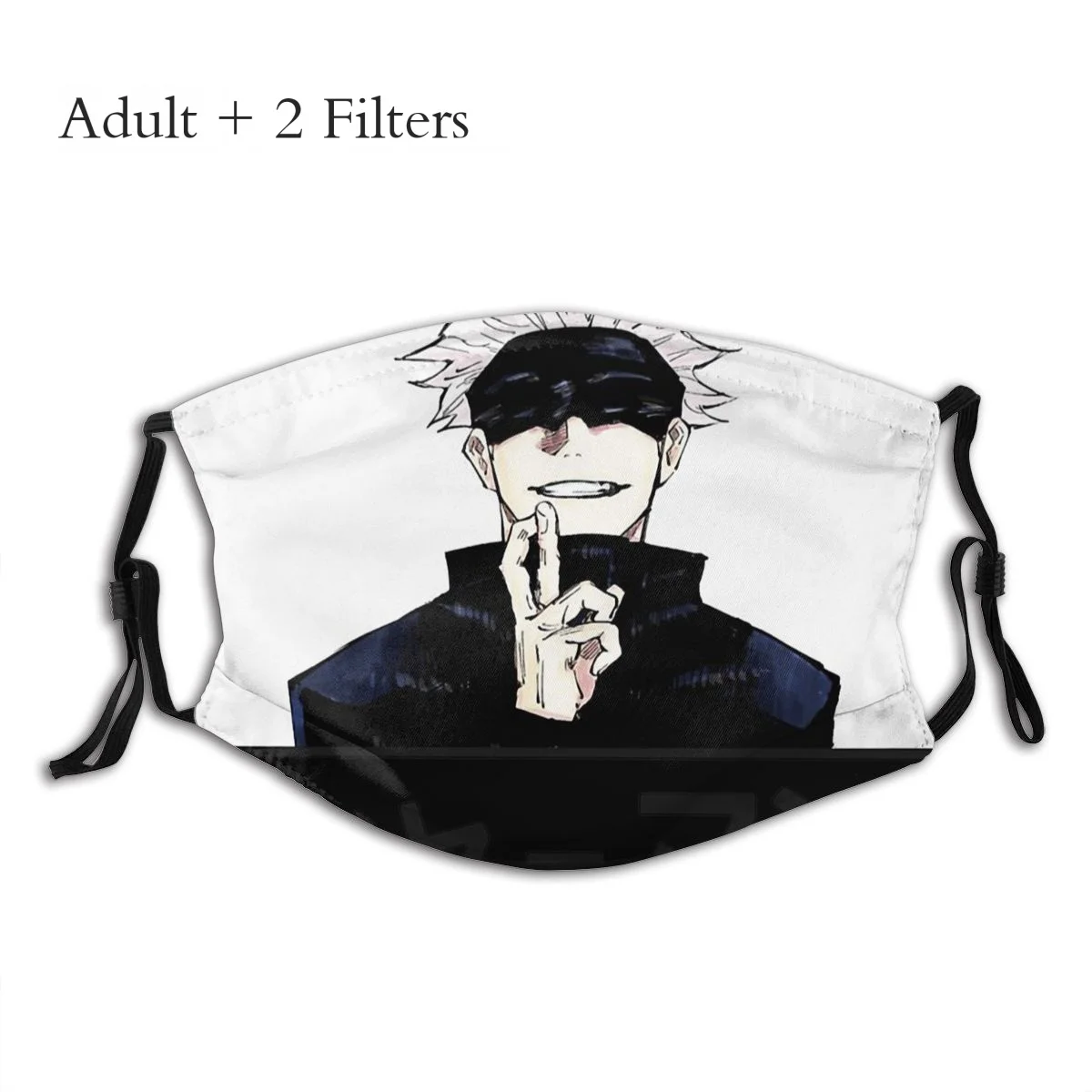 

Классическая маска для лица Satoru Gojo Shaman, многоразовая моющаяся маска для лица с фильтрами