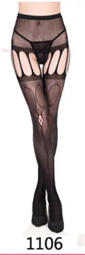 

New Plus Size Sexy Black Fishnet Jacquard Stockings Adult Women Ladies 11 Style