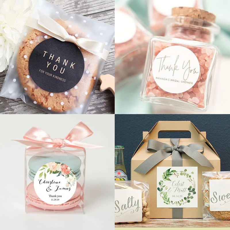 Индивидуальная индивидуальная прозрачная белая крафт наклейка с именем