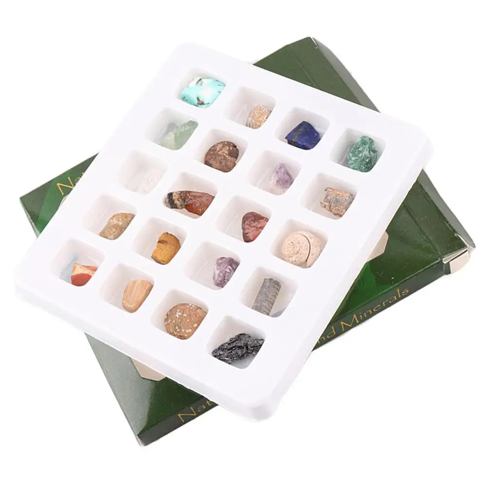 20 шт./компл. окаменелости руды набор орнамент натуральный камень ремесло