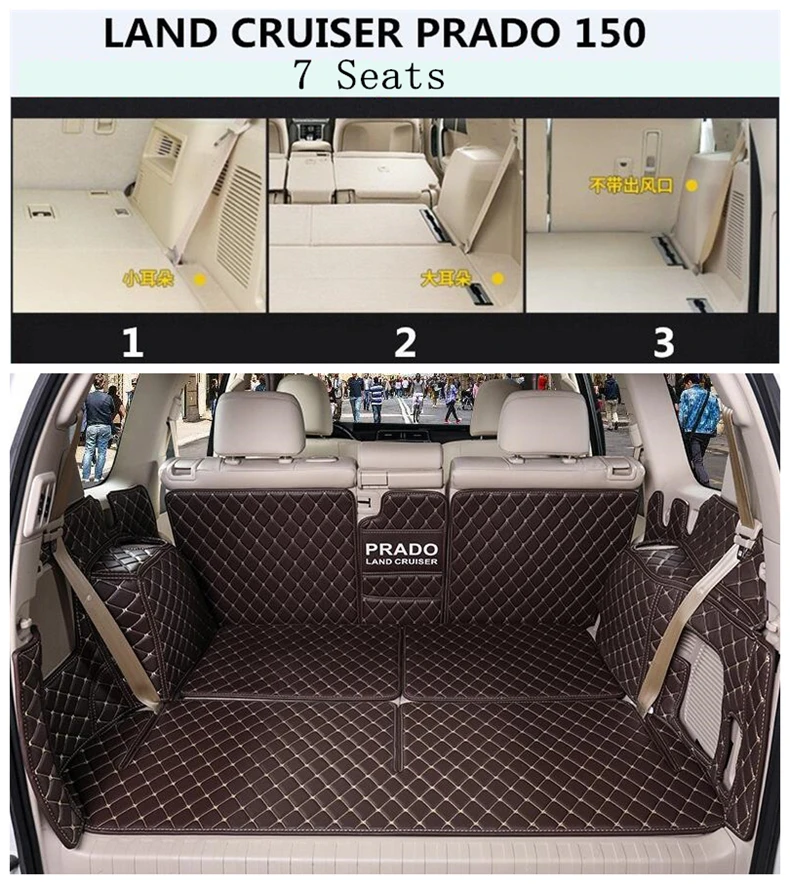 Для TOYOTA LAND CRUISER PRADO 150 FJ150 5 7 мест 2010-2021 полный задний багажник ЛОТОК лайнер Грузовой
