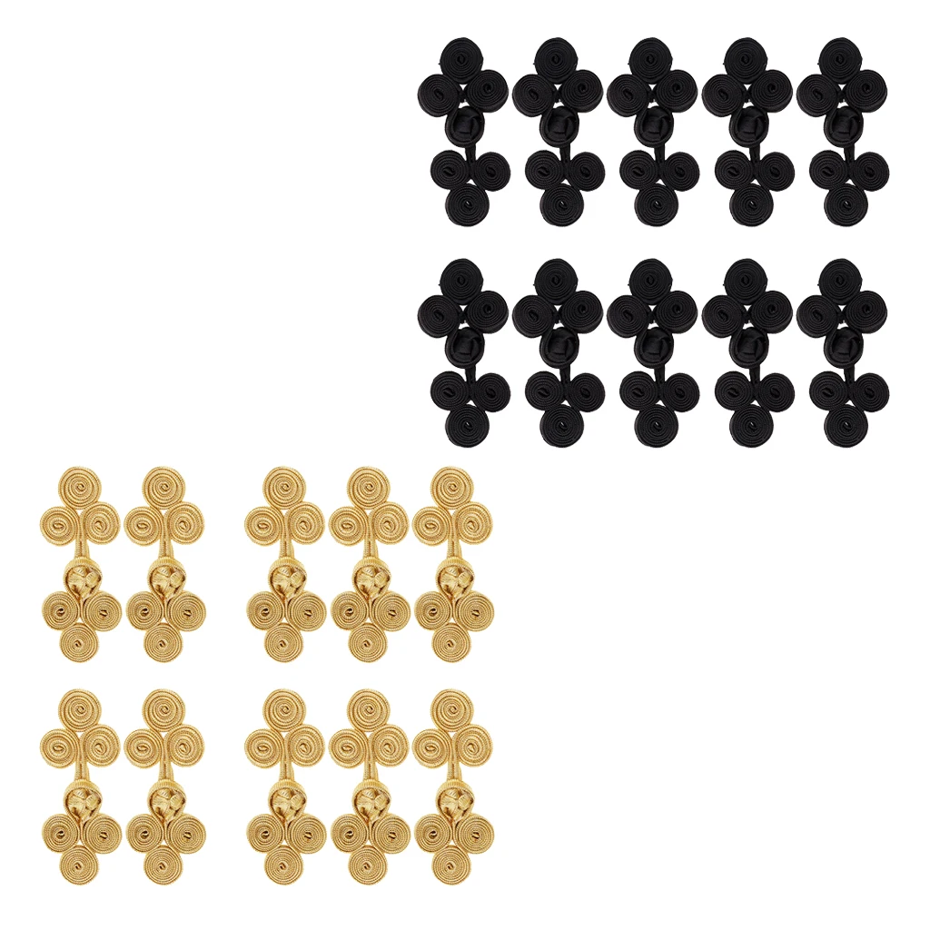 20 наборов традиционные китайские узелковые пуговицы застежки ручной работы