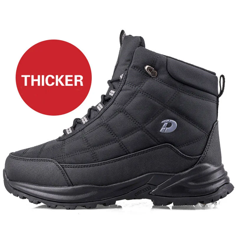 

Men Boots Winter Warm Faux Short Plush Snow Boots Men 2022 New Male Outdoor High Quality Winter sneakers Shoes Men Snow Boots