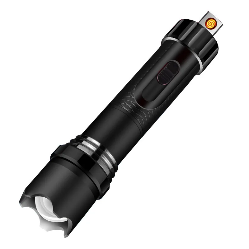 Multifunctional Portable Lighter Mobile Phone Charging Treasure Interesting Glare Flashlight Cigarette | Дом и сад