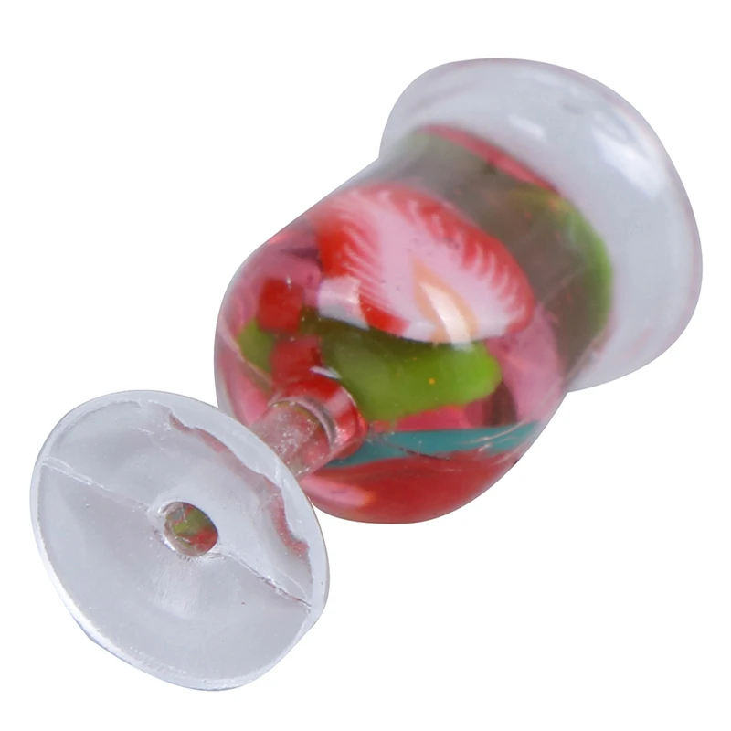 

2Pcs 1:12 Doll House Goblet Cocktail Glass Dollhouse Miniature Dollhouse Accessories Colorful Glass Cup Goblet Bar Drinking NEW