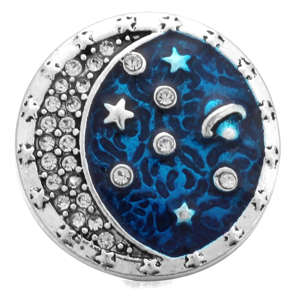 6 шт./лот новые кнопки ювелирные изделия металлическая луна звезды Дельфин