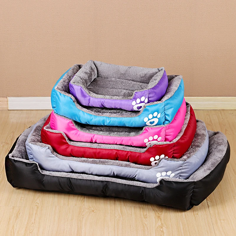 Зимняя теплая хлопковая кровать для домашних животных маленьких средних и
