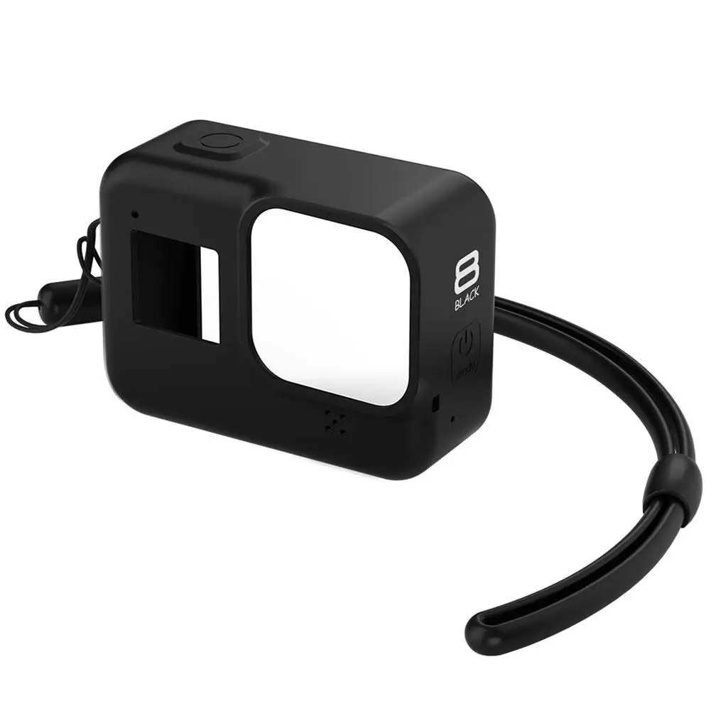 Мягкий силиконовый защитный чехол для GoPro Hero 8 Черный Защитный экшн камеры|Чехлы