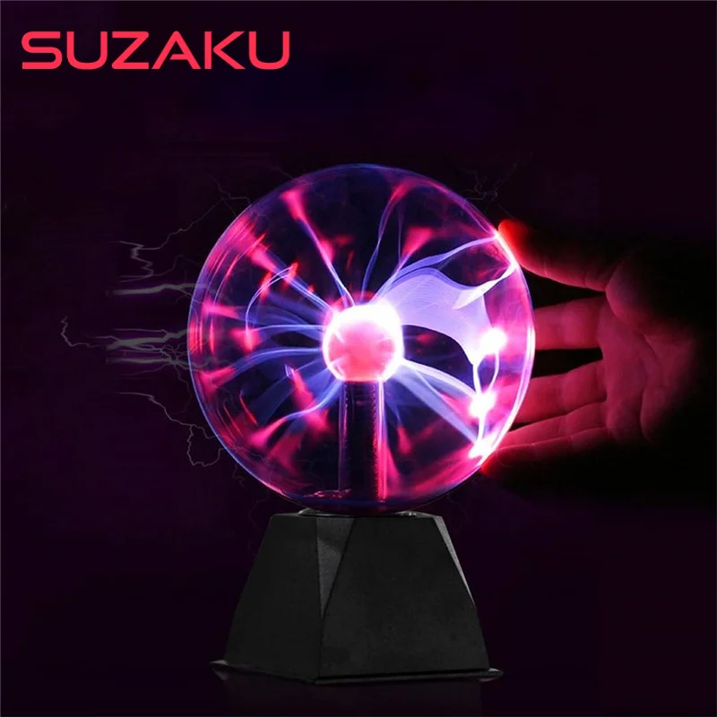 

Crystal Ball Magic Plasma Ball Light Electric Lamp Night Light 4 5 6 8 Inch Table Lights Sphere Christmas Kids Gift Glass Lamp