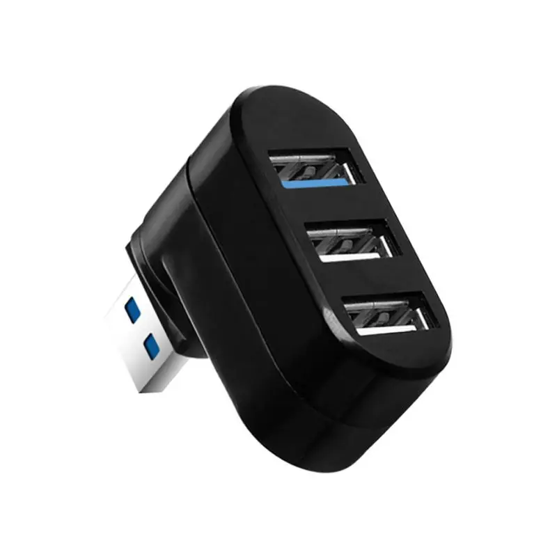 K все в 1 3 порта USB 0 концентратор Mini180 градусов вращающийся Plug and play горячий