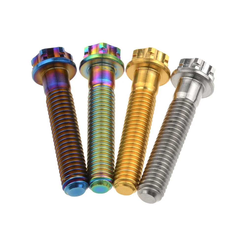 Xingxi Ti болты из титанового сплава M6x30mm фланец T30 Torx головки для велосипедной