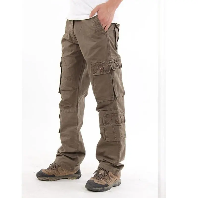 Men Jeans Men's Jeans Tactical Jeans for Men Pantalon Salopette Plus Size Full-Length Multi-Pockets Men's Motorcycle Pants