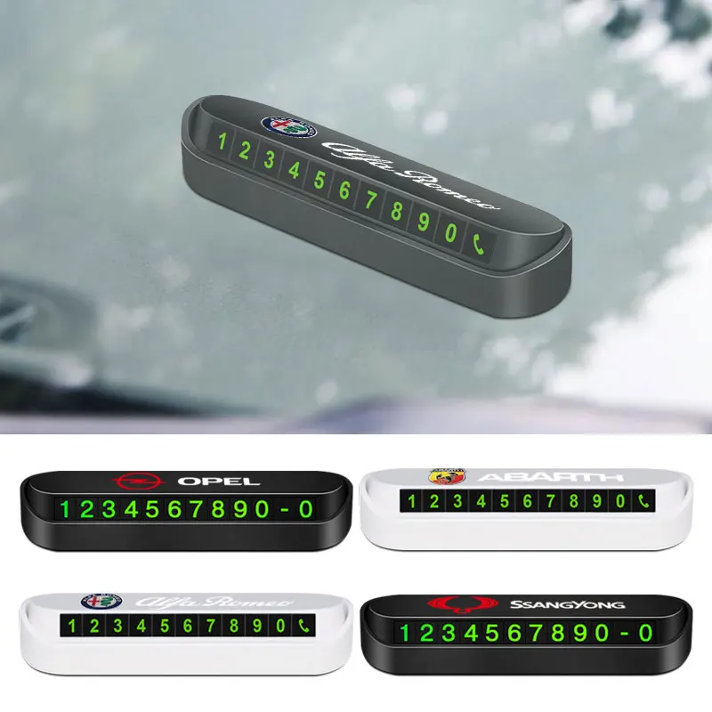 Карточка временной парковки с номером телефона для автомобиля LADA Priora Kalina Granta Vesta X