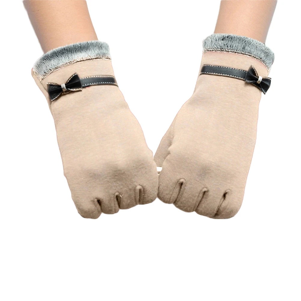 Женские модные зимние теплые перчатки на запястье с сенсорным экраном|Женские