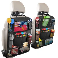 waterproof vehicle storage sundries bag car seat back protector cover for children baby kick mat protect bag
