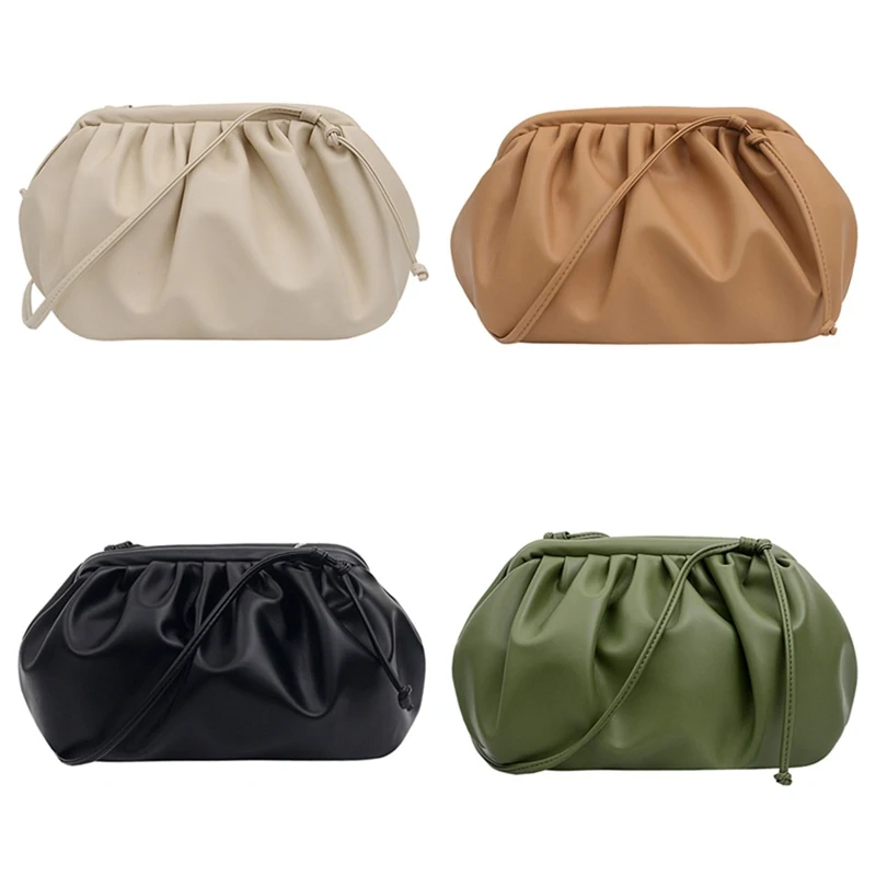 Однотонные элегантные сумки через плечо для женщин 2020 маленький клатч женские