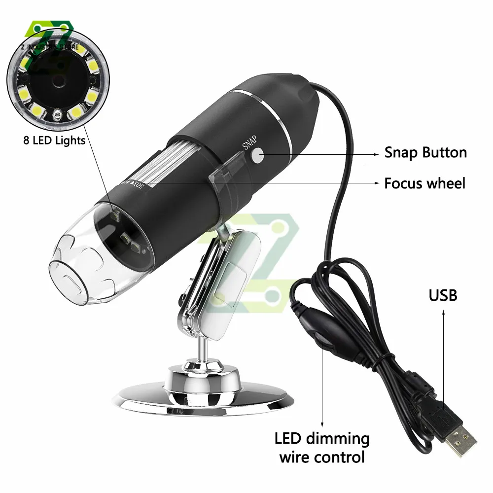Микроскоп 500x 1000x 1600x HD беспроводной USB цифровой микроскоп портативные электронные