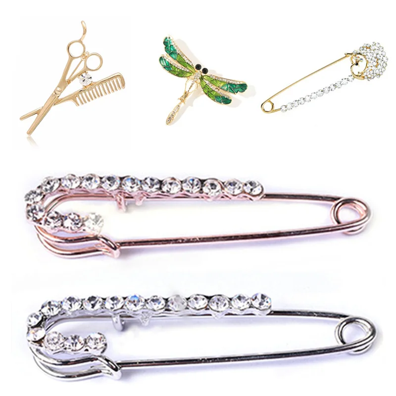 Винтажная Хрустальная Брошь булавка платье украшение из горного Хрусталя Пряжка