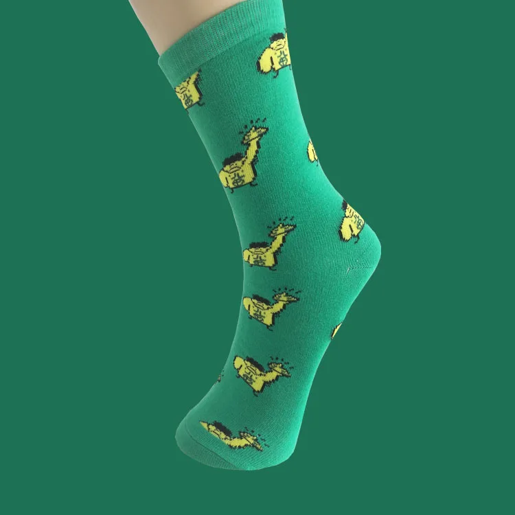 Творческие носки супергероев средней длины для студентов мужчин и женщин