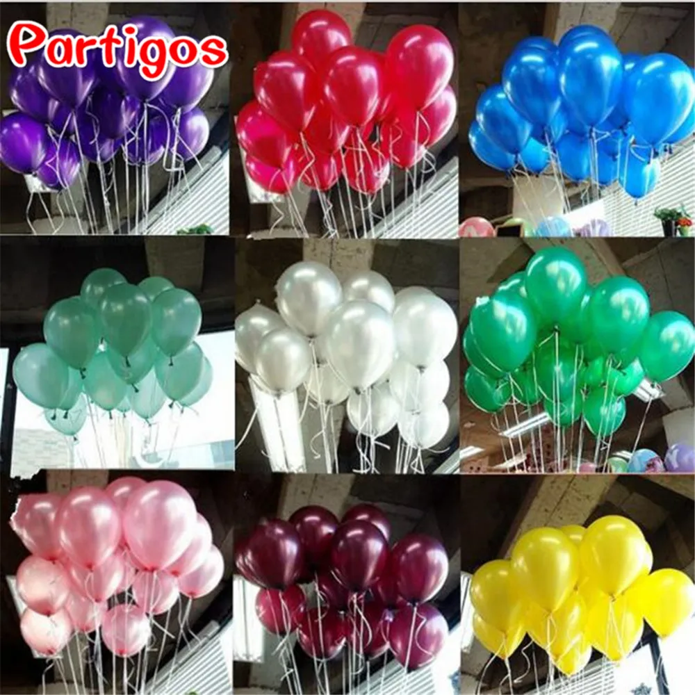 

30pcs/lot 10inch 1.5g Gold Black Silver Latex Helium Balloons Wedding Birthday Baby Shower Party Decor Supplies Kids Toy globos