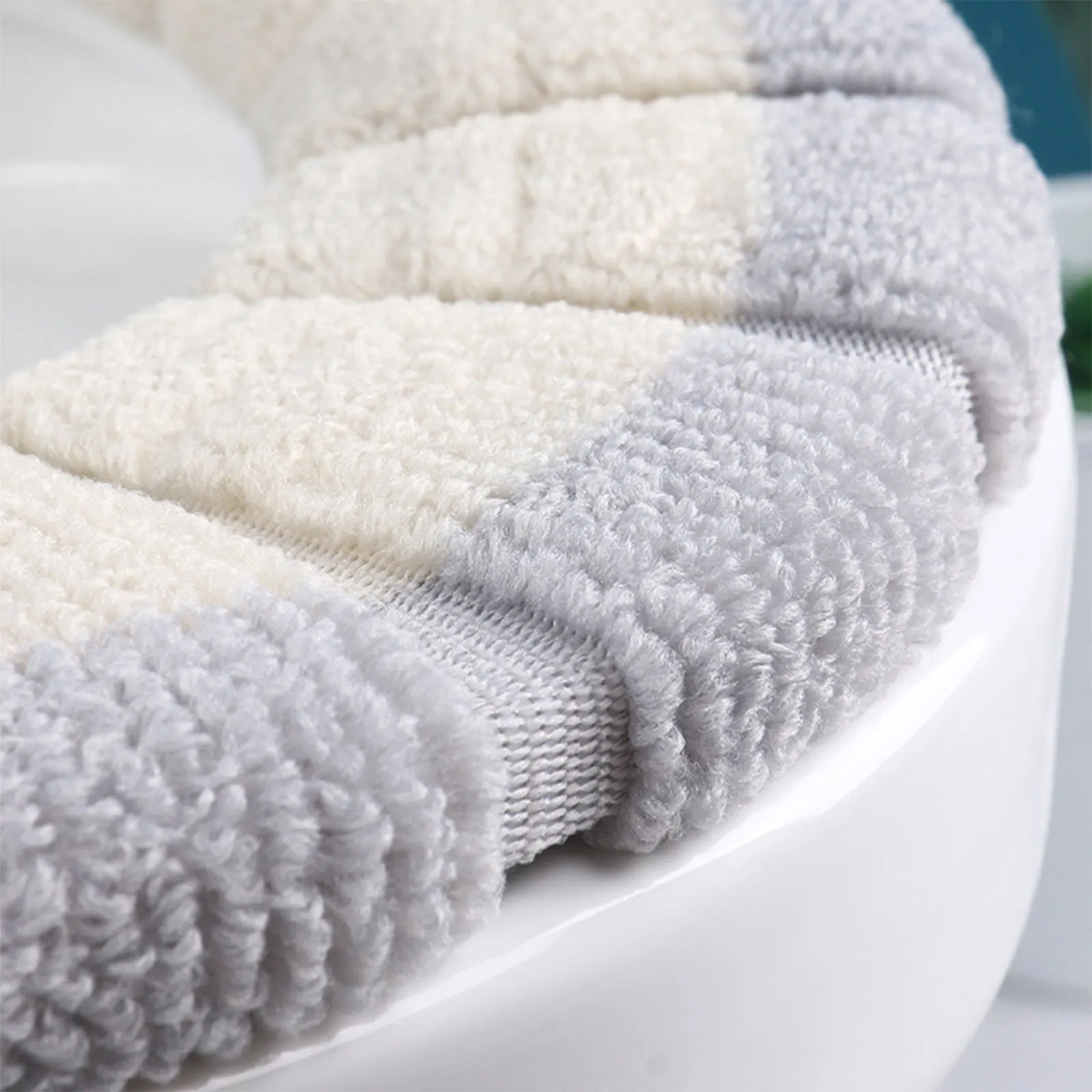 Универсальный теплый мягкий плюшевый коврик для моющееся сиденье унитаза