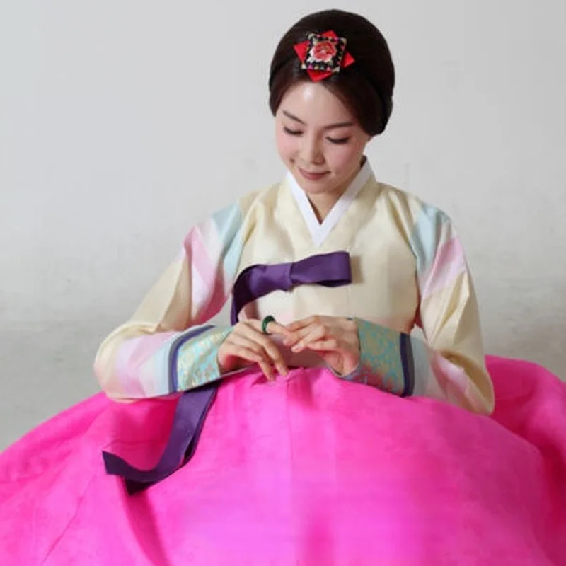 

Hanbok Dress Custom Korean Traditional Woman Hanbok Korean National Costume Large-scale Event Acting Costume