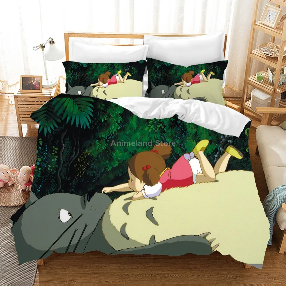Комплект постельного белья Мой сосед Тоторо милый мультяшный детский домашний