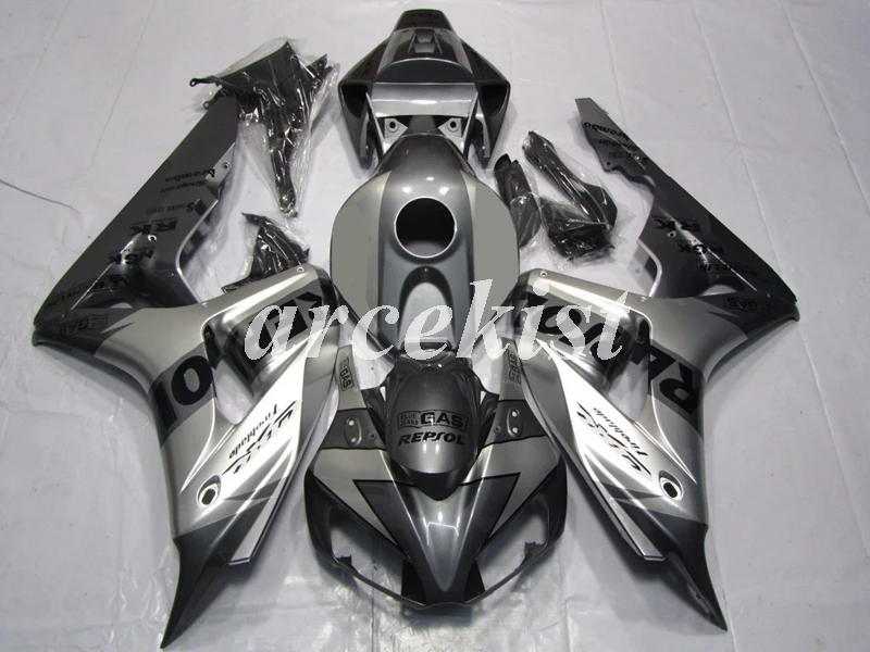 

4 Gifts New ABS Injection mold Full Fairings Kit Bodywork set fit for HONDA CBR1000RR 1000RR 2006 2007 06 07 Custom gray repsol