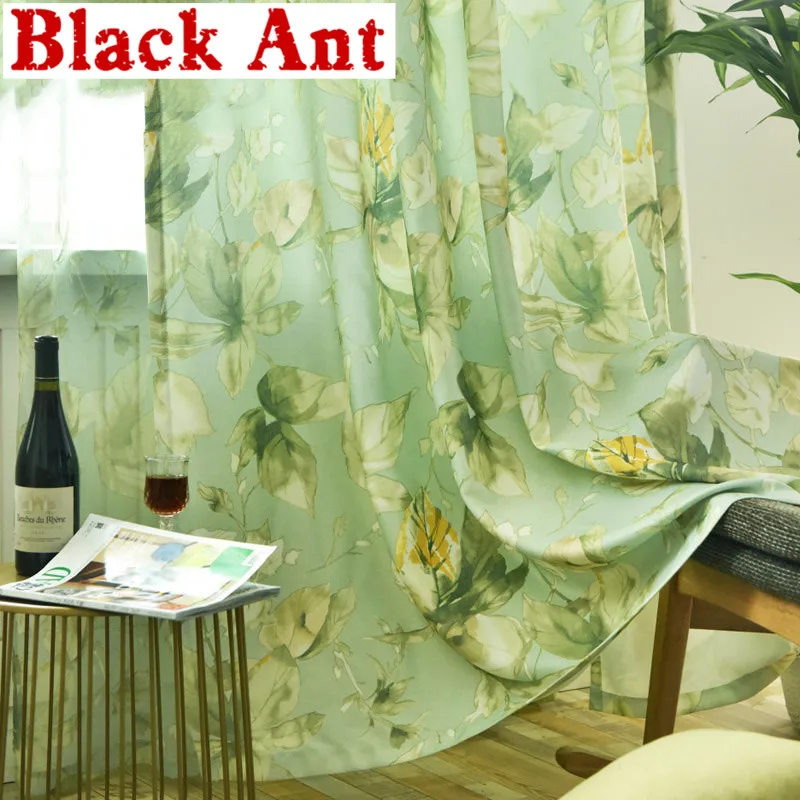 Занавес в рустикальном стиле для гостиной кухни вуаль занавески окна спальни