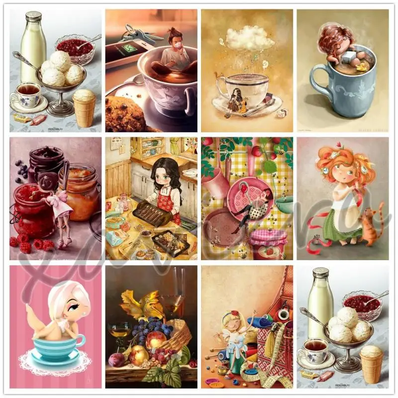 

Xaviera Full Drill Cartoon Girl Candy Diamond Painting 5D Diy Cross Stitch Mosaic Embroidery Rhinestone Picture Handmade Crafts