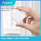 Оригинальный контроллер Aqara Magic Cube Zigbee, беспроводное соединение, управление шестью движениями для умного дома, работы с приложением Xiaomi Mijia