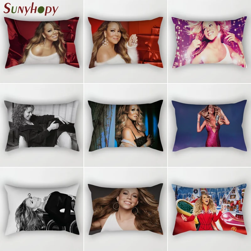 

Наволочка Mariah Carey на заказ, прямоугольная, из атласной ткани, для домашней свадебной декоративной подушки, 161.WJY
