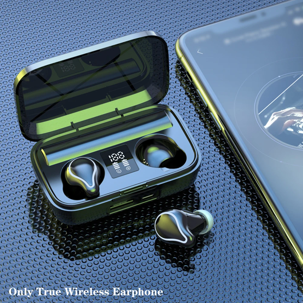 

Bluetooth 5,1 Беспроводной наушники сенсорный Управление светодиодный Дисплей hi-fi звука легкие Bluetooth наушники USB Перезаряжаемые наушники