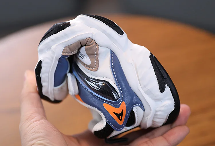 

2021 Spring New Children's Sports Shoes Color Matching Light Boys and Girls Magic Stickers Daddy Shoes Kids Casual Sneakers