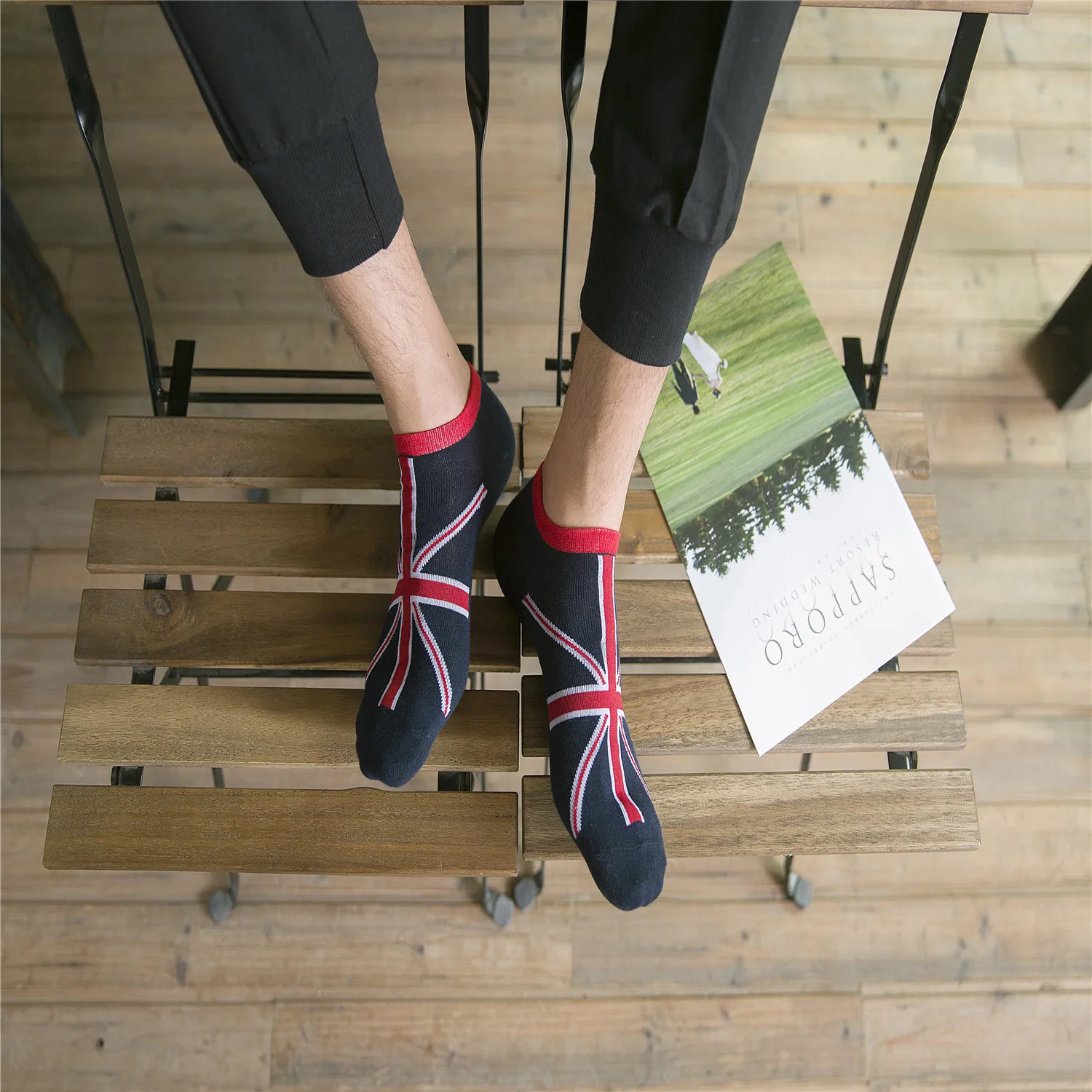 Летние носки из чистого хлопка мужские носки-лодочки короткие рисовые персонажи