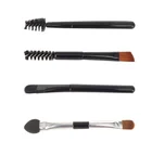 Мини-размер двойная головка для путешествий Кисть для макияжа, бровей Заводская Продажа дешевый инструмент