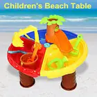 Детский песочный и водный стол, набор для игр, инструменты для копания песка, детский пляжный стол, набор для песчаного бассейна, дноуглубительный инструмент, подарочная коробка