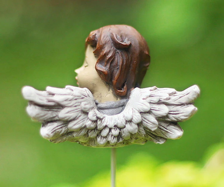 

3Pcs/Set Mini Mermaid Miniatures Artificial Garden Fairy Angel Elf Resin Crafts Decorations Succulent Potted Plants For Home