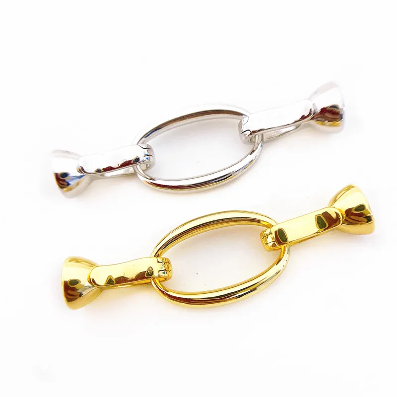 Медные застежки 18K позолоченные DIY жемчужные ювелирные изделия фурнитура