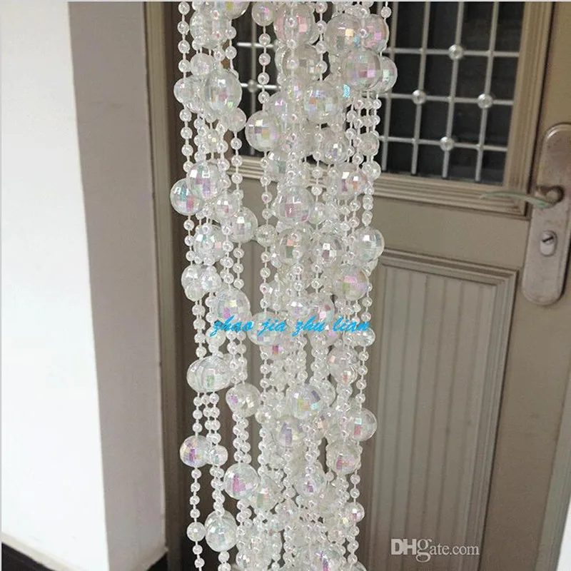 

Acrylic Colorful Crystal Beads String Chain Beautiful Garland Strands for Christmas Tree Hanging Wedding Party Decorations