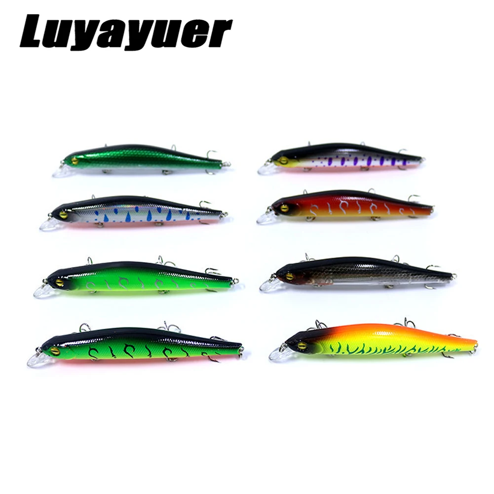 

Набор жестких приманок для ловли форели, сома, мускусного окуня, 12,5 см, 16,5 г, 8 шт./комплект